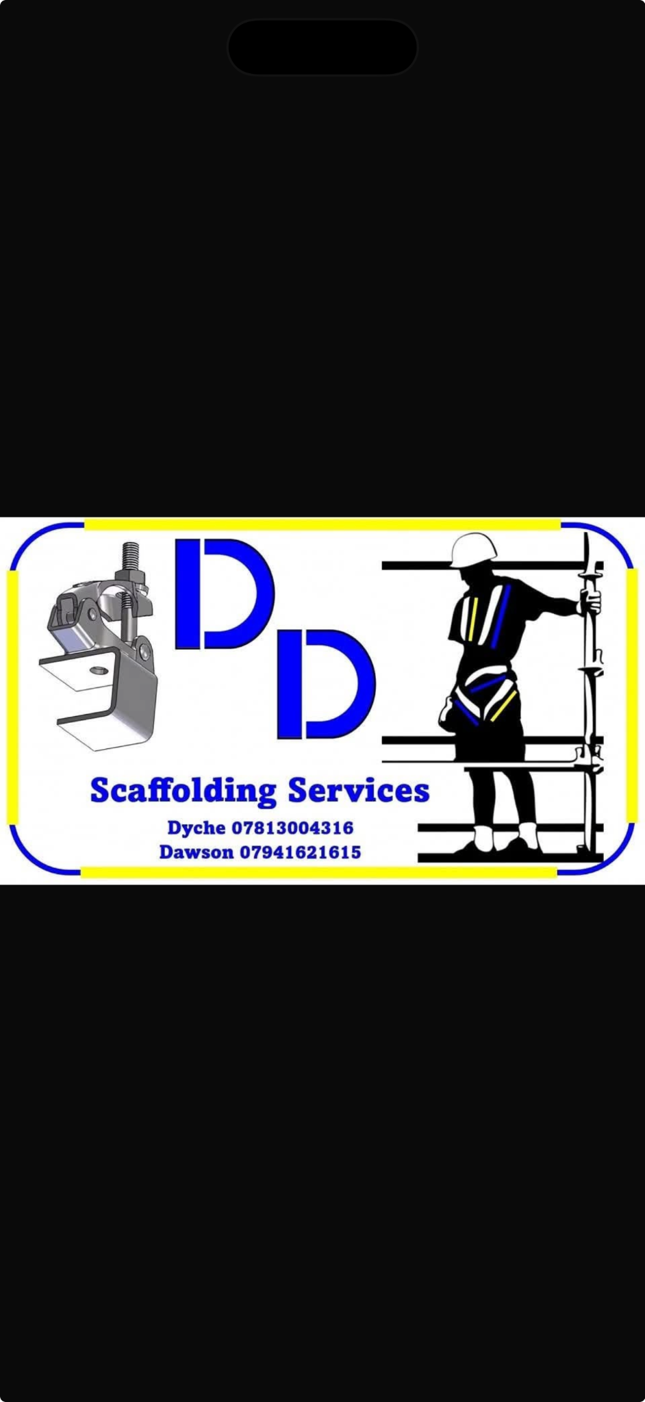DD Scaffolding Services official sponsor logo